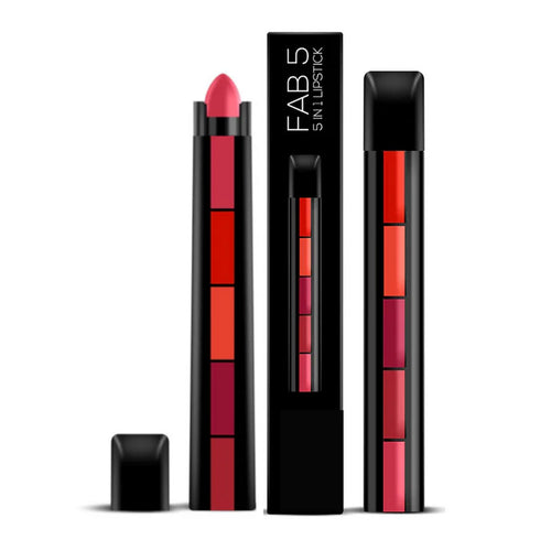 HUDA Matte Finish 5 in 1 Lipstick. BUY 1 GET 1 FREE ( WITH FREE SHIPPING )