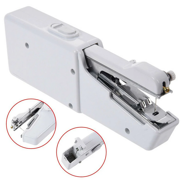 Mini Portable Handheld Stitch Sewing Machine Household Quick Repair DIY Needlework Clothes Fabric Electric Handy Sewing Machine