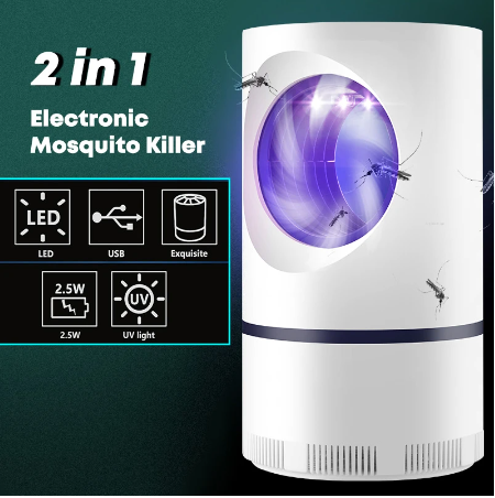 Mosquito Killer Round Lamp USB Mosquito Repellent LED Anti-Mosquito UV Electric Mosquito Trap Outdoor Insect Killer